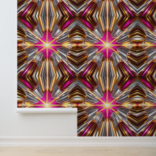 Shimmering Disco Star Burst Self-Adhesive  Wallpaper