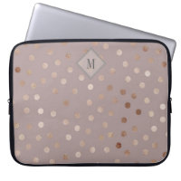 Shimmering Dots Pattern with Your Monogram