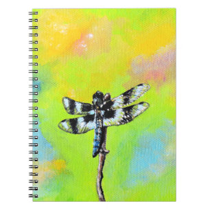 Shimmering Dragonfly Painting Notebook