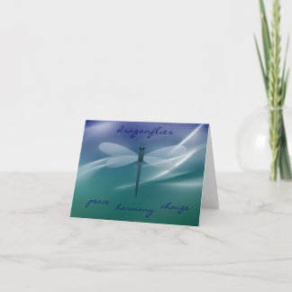 Shimmering Dragonfly Symbolism Note Cards