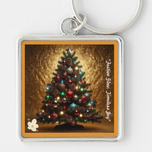 "Shimmering Festivities" Key Ring