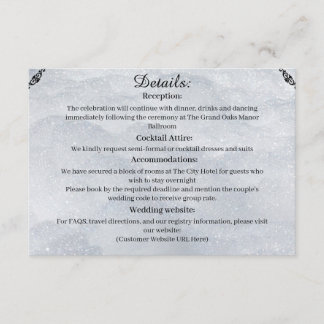 Shimmering Filigree Enclosure Card