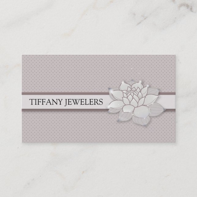 Shimmering Flower Business Card (Front)