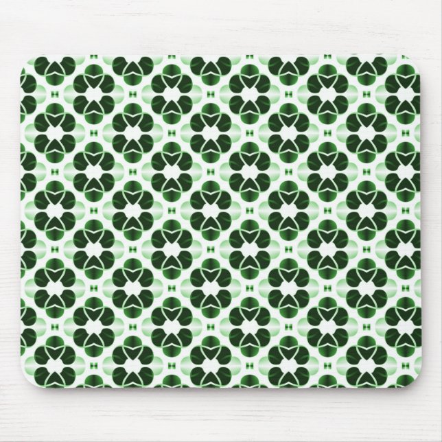 Shimmering Glam Mousepad, Forest Green Mouse Pad (Front)