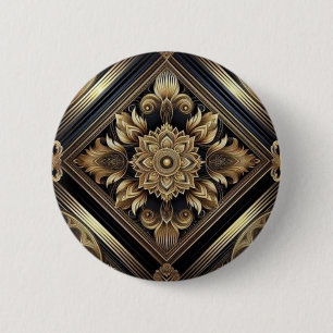 Shimmering Gold Stripes Buttons