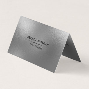 Shimmering Grey Modern Background Business Card