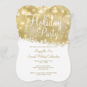 Shimmering Holiday Party Invitation
