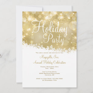 Shimmering Holiday Party Invitation