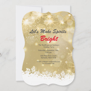 Shimmering Holiday Party Invitation