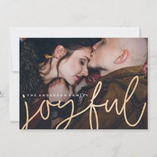 Shimmering Joyful Photo Card