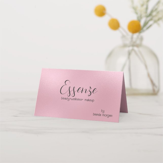 Shimmering Light Pink Modern Background Loyalty Card (Front)