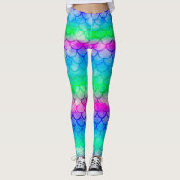 Shimmering Mermaid Scales Leggings