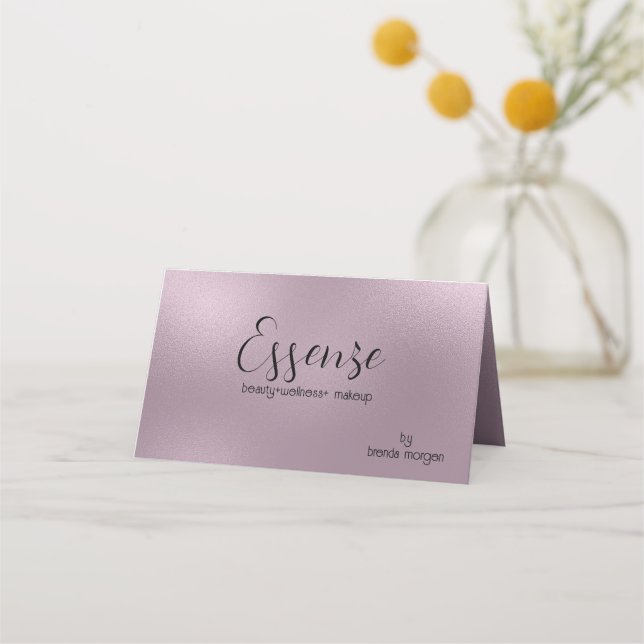 Shimmering Muted Purple Modern Background Loyalty Card (Front)