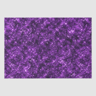Shimmering Ocean Glamour Purple Glitter Tissue Paper