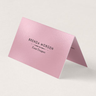 Shimmering Pink Modern Background Business Card