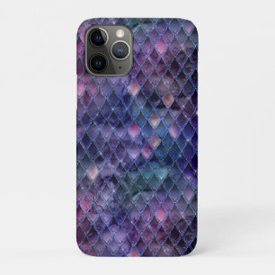 Shimmering Purple Ombre & Glitter Dragon Scales Case-Mate iPhone Case