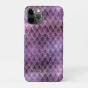 Shimmering Purple Ombre & Glitter Dragon Scales Case-Mate iPhone Case