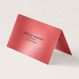 Shimmering Red Modern Background Business Card