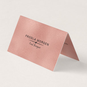 Shimmering Rose-gold Modern Background Business Card
