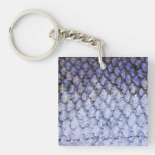 Shimmering Salmon Key Ring