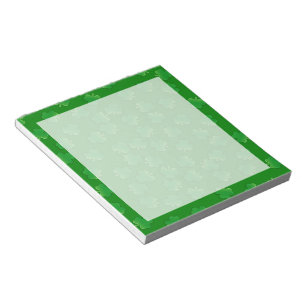 Shimmering Shamrocks Notepad