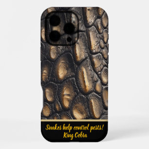 Shimmering snake skin patterns in light iPhone 16 pro max case
