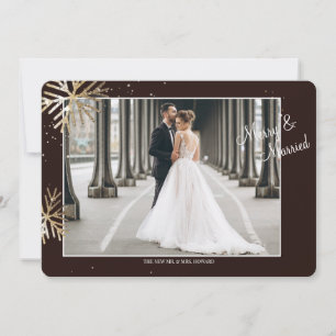 Shimmering Snowflakes Holiday Photo Card