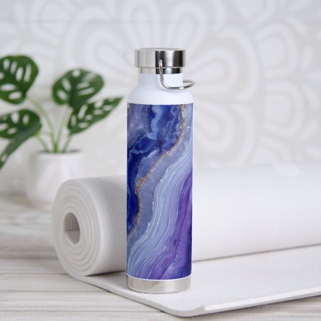 Shimmering Tanzanite Crystal Water Bottle (Yoga)