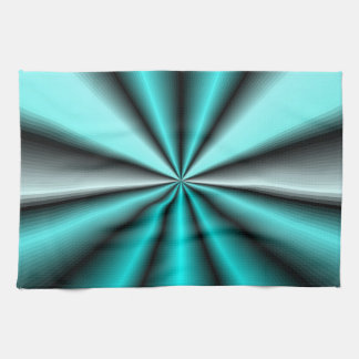 Shimmering Teal Satin Tea Towel