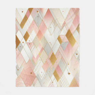 Shimmering Triangle Spectra Fleece Blanket