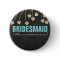 Shimmery Chic Bridesmaid Button Pin (blue)