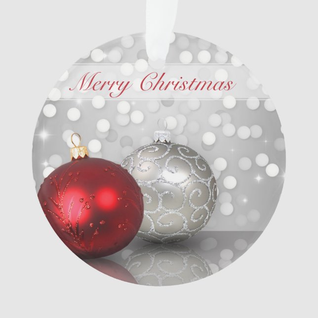 Shimmery Christmas Ornaments (Front)