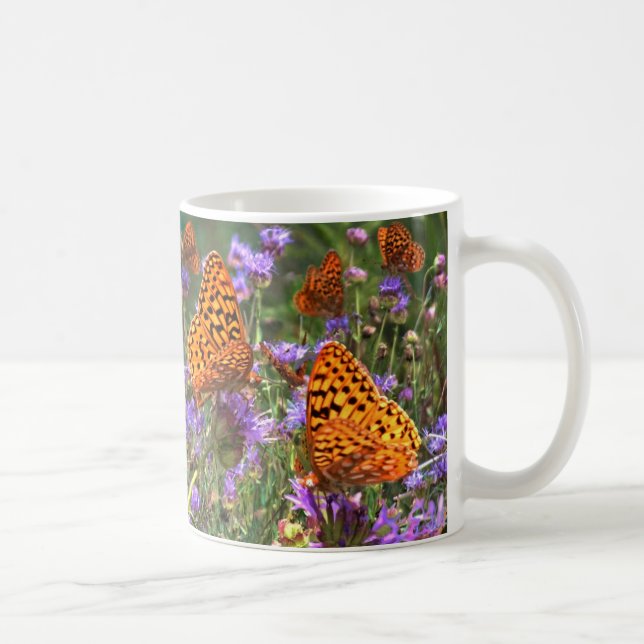 Shimmery Fritillary Coffee Mug (Right)