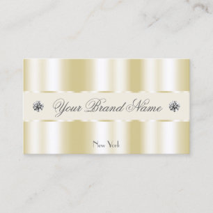 Shimmery Gold Sparkle Diamonds Luxurious Luxe Glam Business Card
