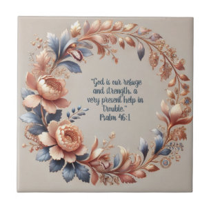 Shimmery Peach and Blue Pastel Tile