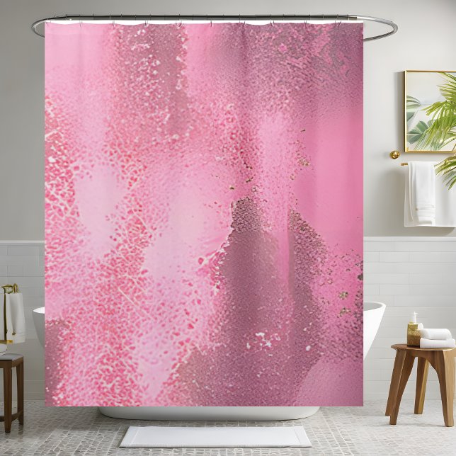 Shimmery Pink Sequin Shower Curtain (Creator Uploaded)