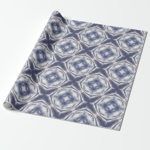 Shimmery, Purple, Dandelion Mandala Wrapping Paper