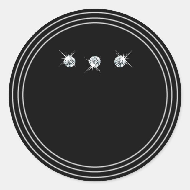 Shimmery Rose Gold Glitter Product Labels Diamonds (Front)