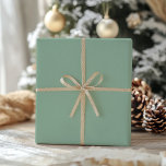 Shimmery Sage Solid Colour Holiday Christmas Roll Wrapping Paper<br><div class="desc">Wrap your holiday gifts with this shimmery sage wrapping paper.</div>