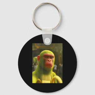 Shimpanzini bananini monkey meme italian brainrot key ring