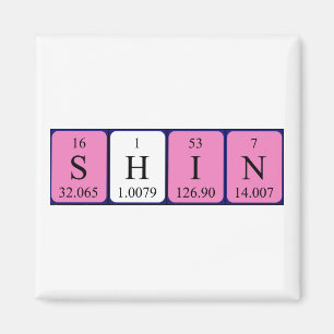 Shin periodic table name magnet