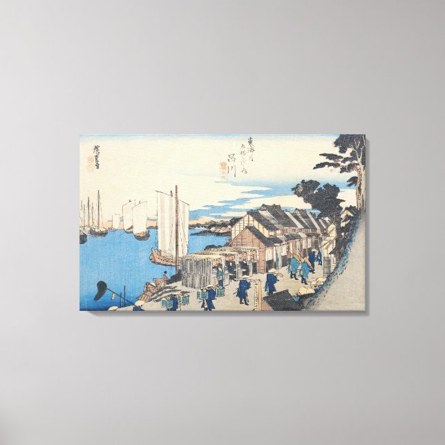 Shinagawa: departure of a Daimyo Canvas Print (Front)