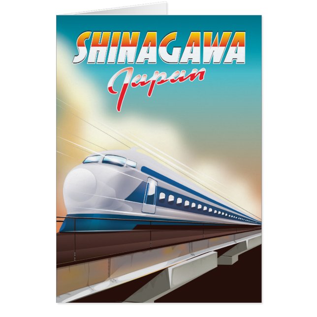 Shinagawa Japan travel poster. (Front)