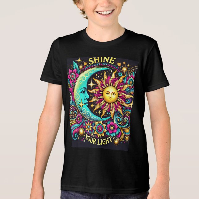 "SHINE ALEXANDRIA YOUR LIGHT" Tri-Blend SHIRT (Front)