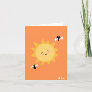 Shine. Blank Inside Thank You Card