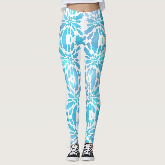 Shine Bright Blue Leggings (Front)