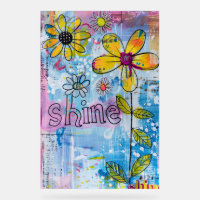 *~* Shine Bright – Colourful Whimsical Flower Art 