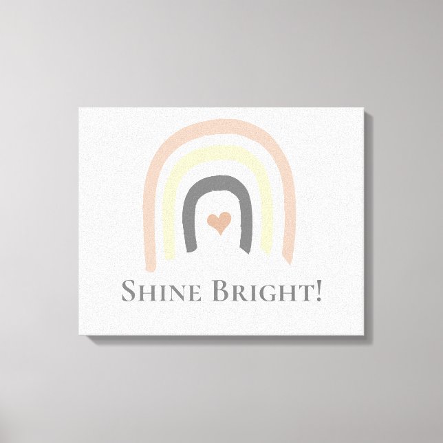 Shine Bright gender neutral wall art (Front)