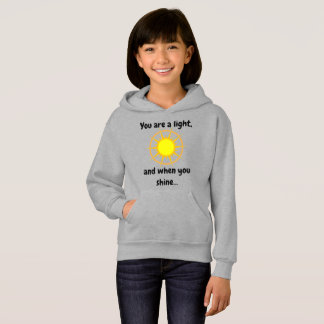'Shine Bright' Hoodie Kid/Young Adult (Grey)