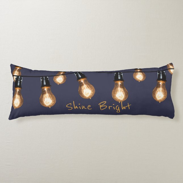Shine Bright - Industrial String Lights Body Cushion (Front)